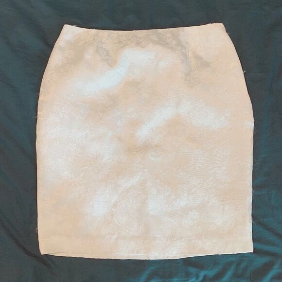 Vintage Farinae Collections White Tapestry Skirt - Picture 1 of 7